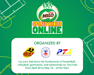 Let your kids learn sports at home with the MILO® Sports Clinics Online
