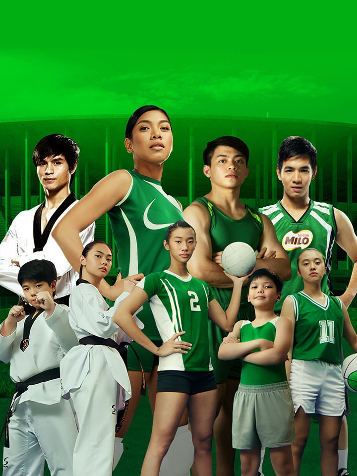 milo champion athletes banner in green
