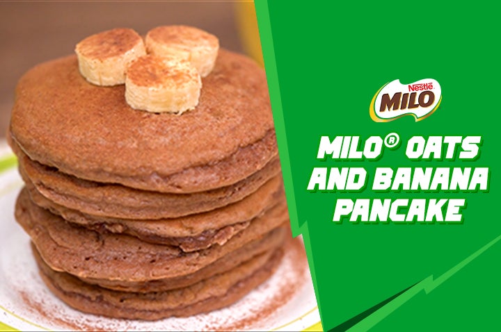 Milo® Oats N&#039; Banana Pancakes
