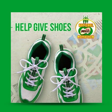 milo helps gives shoes in 2010
