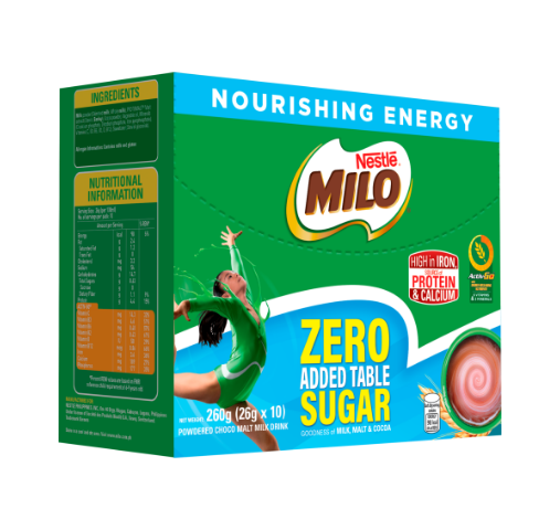 milo Zero Added Table Sugar in box product