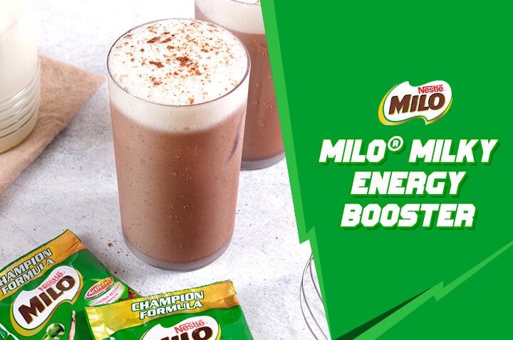 
MILO® Milky Energy Booster with Milk Recipe
