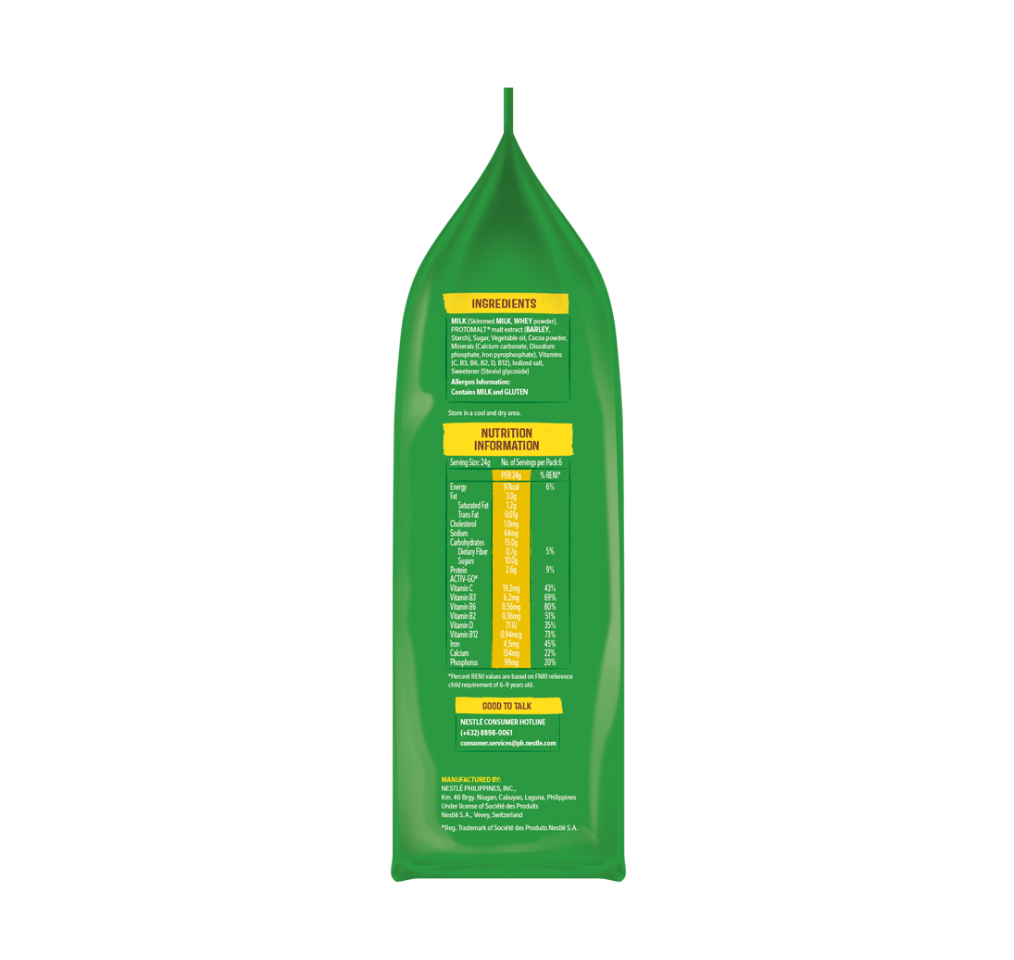 MILO® Powder 150g Side 1