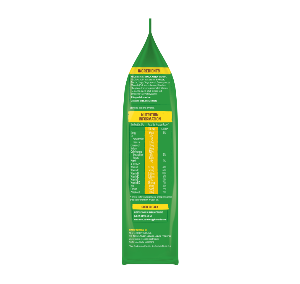 MILO® Powder 1kg Side 1