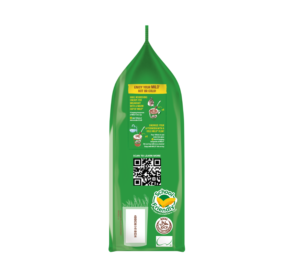 MILO® Champion Formula Choco Malt Milk Drink 600g Side 2